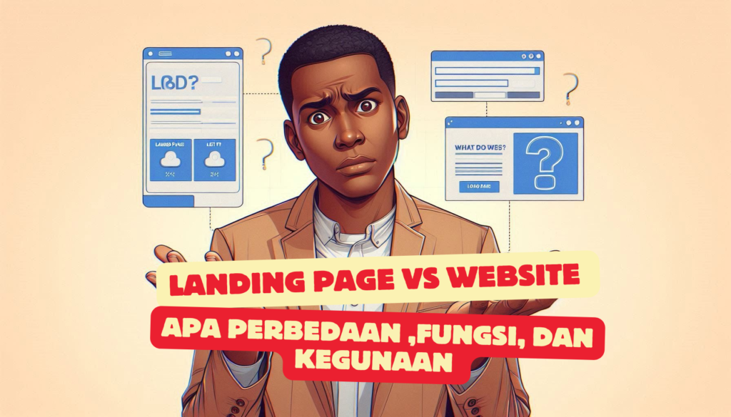 landing vs website